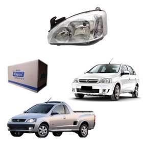 Farol esquerdo corsa maxx premium 2008 09 10 11 2012 cromado