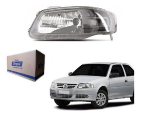 Farol esquerdo gol g4 parati saveiro g4 m. cinza orgus fw539