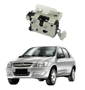 Fechadura manual traseira lado passageiro prisma 2006 a 2012