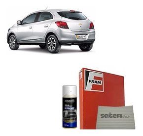 Filtro ar condicionado onix 2012 2013 2014 2016+higienizador