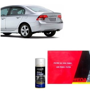 Filtro cabine + limpa ar cond new civic 2008 2009 2010 2011