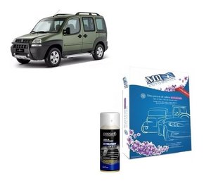 Filtro cabine + limpa ar condicionado doblo 2002 a 2014 2015
