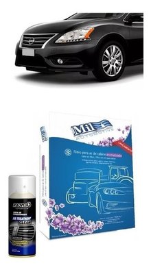 Filtro cabine + limpa ar condicionado nissan sentra 2014 2015 2016