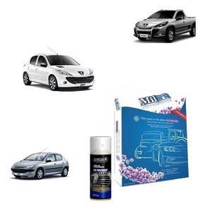 Filtro cabine + limpa ar condicionado peugeot 207 2008 a 15