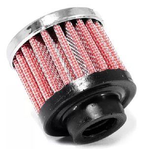 Filtro de ar / respiro de óleo vermelho com tecido