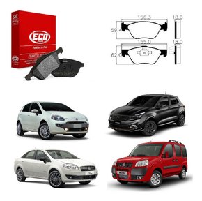 Jg pastilha freio dianteira argo e cronos 1.8 2018 2019 2020