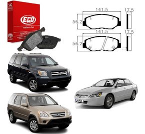 Jg pastilha freio dianteira honda crv 2002 2003 2004 a 2006