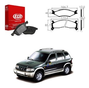 Jg pastilha freio dianteira sportage 2.0/2.2 1995 1996 1997