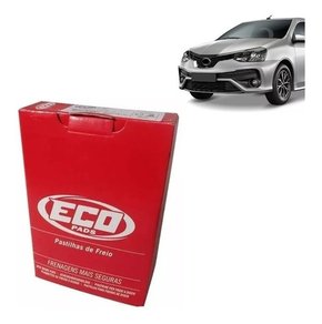 Jg pastilha freio etios 2012 2013 2014 2015 1.5 1.3 dianteir