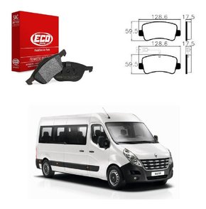 Jg pastilha freio traseira renault master 2.3 dci 2013/2019