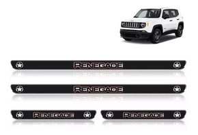 Jg soleira jeep renegade 4 peças resinada preta auto colante
