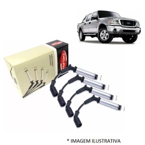 Jogo cabo de vela ranger 2.3 16v gasolina 2002 2004 2006 a 2011 delphi xs10572