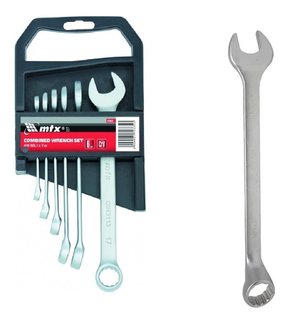 Jogo chave combinada 6 pecas 6mm/8mm/10mm/13mm/14mm/17mm mtx