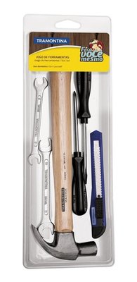 Jogo ferramentas trabalho domestico 6 pc tramontina 43408113