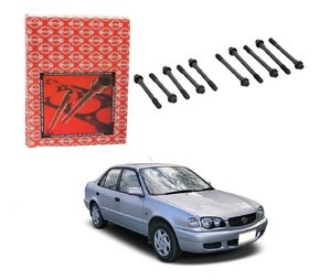 Jogo parafuso cabeçote corolla 1.8 16v 1998 1999 2000 2001