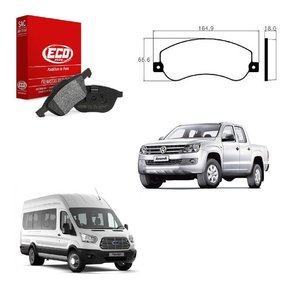 Jogo pastilha freio dianteira amarok 2.0 16v 2010/2017 2018