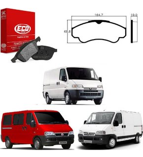 Jogo pastilha freio dianteira ducato 2.3 2009 2010 2011/2016