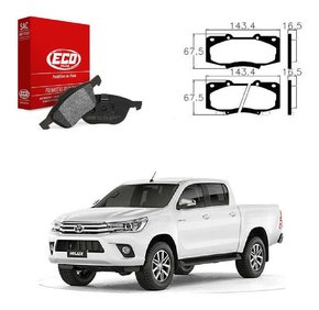 Jogo pastilha freio dianteira hilux 2.5 2010 2011 2012