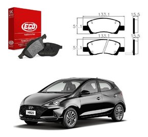 Jogo pastilha freio dianteira hyundai hb20 novo 1.0 2020