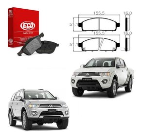 Jogo pastilha freio dianteira l200 triton 4x4 3.5 2008/2013