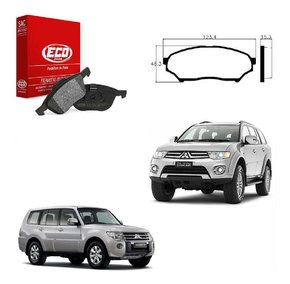 Jogo pastilha freio dianteira pajero tr4 4x4 2.0 2002 a 2015