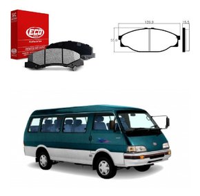 Jogo pastilha freio dianteira topic aro 15 akebono 2008/2013