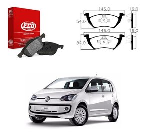 Jogo pastilha freio dianteira up! 1.0 2014/2018 (disco 239mm