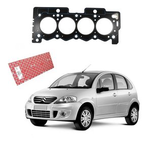 Junta cabeçote citroen c3 1.4 8v 2008 2009 2010 2011 2012