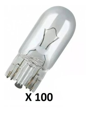 Kit 100 lampadas esmagada média 12v 5w 2825 comum automotiva