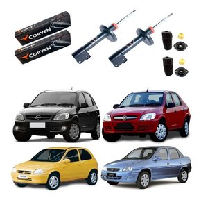 Kit amortecedor dianteiro corsa wind classic até 2010 celta