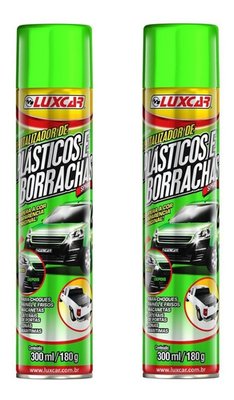 Kit c/ 2 revitalizador de plástico e borracha luxcar 300ml