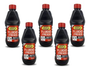 Kit c/ 5 fluído oleo de freio varga dot 3 500ml rclf00021