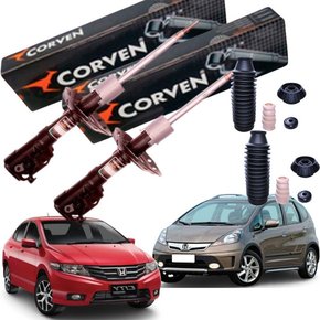 Kit de amortecedor dianteiro honda city  fit 2009 a 2013