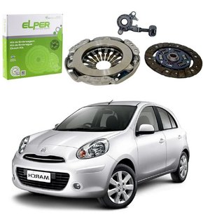 Kit embreagem e atuador nissan march 1.0 16v 4 cil 2011/2013