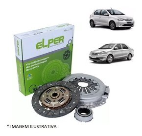 Kit embreagem etios 1.3 / 1.5 16v flex 2012 2013 2014 2015