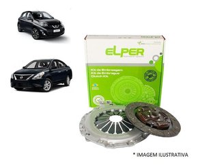 Kit embreagem march versa 1.6 16v 2011 a 2020 original elper