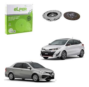 Kit embreagem toyota etios 1.3/1.5 16v 2016 2017 2018 2019