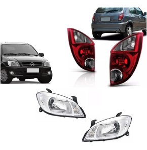 Kit farol orgus + lanterna fume ht celta 2007 2008 2009 2010