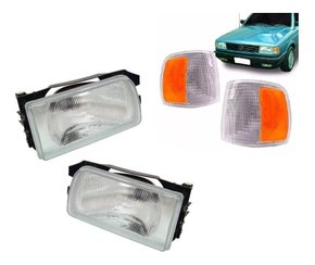 Kit farol orgus + pisca ht gol parati saveiro 91 92 93 94 c
