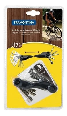 Kit ferramentas para bike bicicleta 17 funções - tramontina