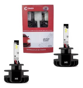 Kit lampada super led plus h1 6500k 12v/24v 6000 lumens