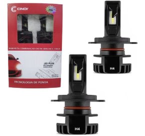 Kit lampada super led plus h4 6500k 12v/24v 6000 lumens