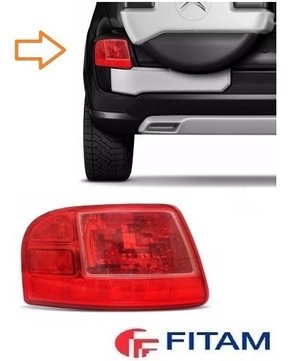 Lanterna parachoque traseiro aircross 2010 a 2015 esquerdo
