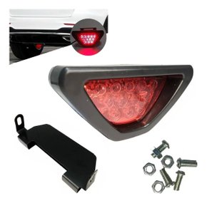 Luz de freio brake light triangular estilo formula f1 pisca