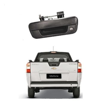 Maçaneta da tampa caçamba c/furo s/chave montana 2003 a 2019