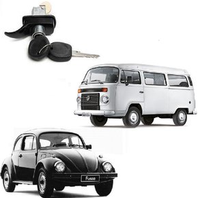 Maçaneta ext. preta da tampa motor c/chave fusca 1967 a 1996