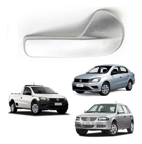 Maçaneta interna lado motorista prata acetinado saveiro g5