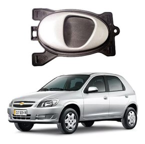 Maçaneta interna prata lado motorista d/t celta 2000 a 2005