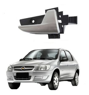 Maçaneta interna prata lado motorista prisma 2006 até 2012