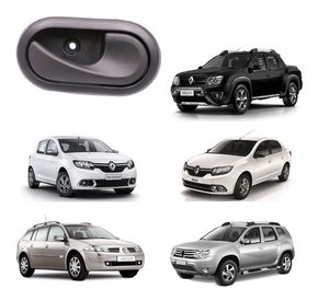 Maçaneta interna preta lado passageiro duster 2011 a 2019